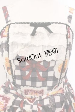 画像2: axes femme kawaii / ベアズベーカリー柄ジャンスカ M クロ O-25-02-28-031-AX-OP-IG-OS