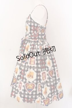 画像3: axes femme kawaii / ベアズベーカリー柄ジャンスカ M クロ O-25-02-28-031-AX-OP-IG-OS
