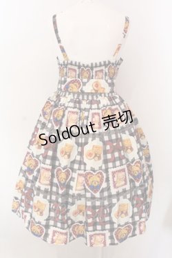画像4: axes femme kawaii / ベアズベーカリー柄ジャンスカ M クロ O-25-02-28-031-AX-OP-IG-OS