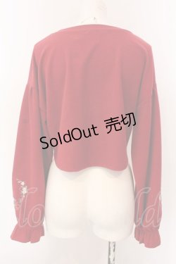 画像3: axes femme / ストロベリー刺繍ボレロ F アカ O-25-02-28-036-AX-TO-IG-OS