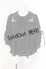 axes femme kawaii / フリルセーラーブラウス M クロ O-25-02-28-039-AX-BL-IG-OS