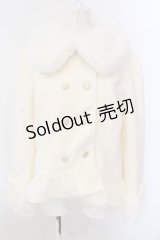 axes femme / 裾レースショートコート M キナリ O-25-02-28-046-AX-CO-OW-OS