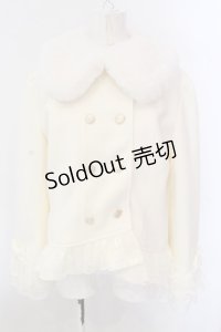 axes femme / 裾レースショートコート M キナリ O-25-02-28-046-AX-CO-OW-OS