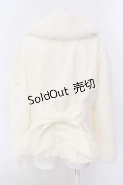 画像5: axes femme / 裾レースショートコート M キナリ O-25-02-28-046-AX-CO-OW-OS