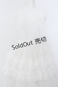 Wheat House / Wonderland Garden シフォンエプロン  シロ O-25-02-28-1001-LO-SK-OW-OS