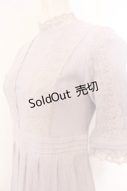 画像2: an another angelus / レース使い楊柳シフォンワンピース F ラベンダー O-25-02-28-1031-CA-OP-OW-OS