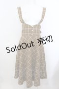 F i.n.t / バックリボンサスペンダースカート F ブラウン O-25-02-28-1033-CA-SK-OW-ZT203