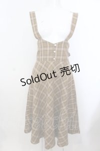 F i.n.t / バックリボンサスペンダースカート F ブラウン O-25-02-28-1033-CA-SK-OW-ZT203