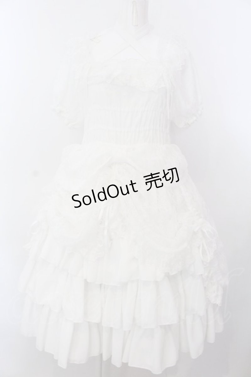 画像1: Vallee lys / Mellow Melody Dress  ホワイト O-25-02-28-1004-EL-OP-OW-ZT452 (1)