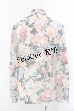 画像3: GADGET GROW / 水彩フラワーボタンダウンシャツ C ブラックｘマルチ O-25-02-28-1037-GO-BL-YM-OS