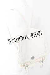 axes femme / フラワー切り替えリュック  キナリ O-25-02-28-1038-AX-BG-OW-OS