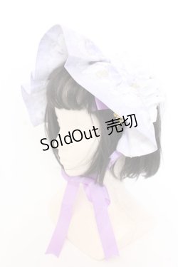 画像1: Wheat House / Wonderland Garden ハーフボンネット  ラベンダー O-25-02-28-1040-LO-AC-OW-OS