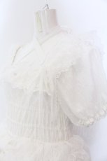 画像2: Vallee lys / Mellow Melody Dress  ホワイト O-25-02-28-1004-EL-OP-OW-ZT452 (2)