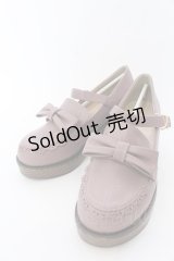 axes femme POETIQUE / ガーリーリボンローファー L ピンク O-25-02-28-1043-AX-SH-IG-OS