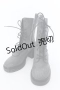 YOSUKE / レースアップブーツ 37（約23.5cm） グレー O-25-02-28-1045-PU-SH-IG-OS