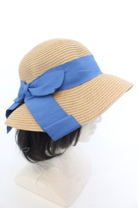 FA（Fi.n.t） / リボン付きハット  ナチュラル O-25-05-30-1082-LO-AC-OW-ZT-K004