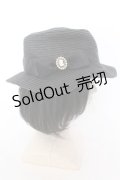 m petit by misako / TT*AMチュールリボンカンカン帽　  クロ O-25-02-28-1054-LO-AC-IG-OS