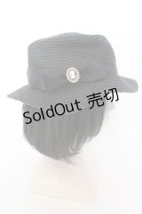 m petit by misako / TT*AMチュールリボンカンカン帽　  クロ O-25-02-28-1054-LO-AC-IG-OS