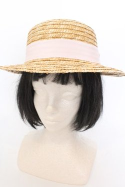 画像3: Katie / PRETTY BABY PANCAKE hat  ナチュラル×ピンク O-25-02-28-1055-LO-AC-OW-OS