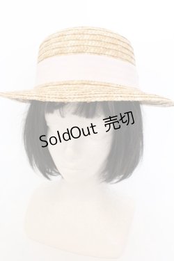 画像3: Katie / PRETTY BABY PANCAKE hat  ナチュラル×ピンク O-25-05-30-1087-LO-AC-OW-ZT-K004