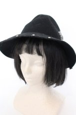 画像2: 【SALE】GHOST of HARLEM / スタッズスカル中折れハット  ブラック O-25-05-30-1088-GL-AC-IG-ZTK011 (2)
