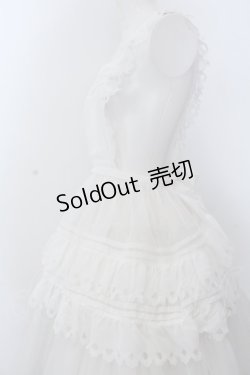 画像2: Wheat House / Wonderland Garden シフォンエプロン  シロ O-25-02-28-1001-LO-SK-OW-OS