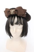 Enchantlic Enchantilly / Cat Earsロゴ刺繍ベレー帽  ブラウン O-25-02-28-1060-LO-AC-OW-OS