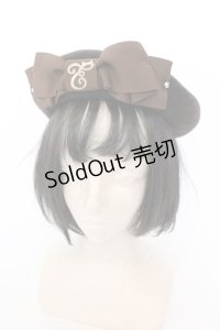 Enchantlic Enchantilly / Cat Earsロゴ刺繍ベレー帽  ブラウン O-25-02-28-1060-LO-AC-OW-OS