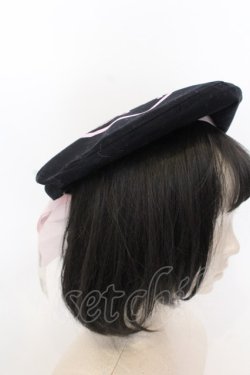 画像3: SUPER LOVERS / スカルマリンベレー帽  ブラック×ピンク O-25-02-28-1065-PU-AC-IG-OS
