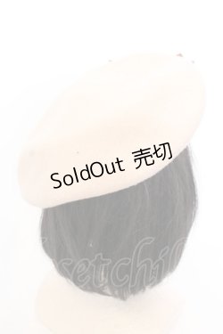 画像3: 【SALE】Maison de FLEUR / マットサテンリボンフェルトベレー  ベージュ O-25-05-30-1084-LO-AC-IG-ZT437