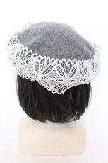 画像1: 【SALE】m petit by misako / TT*AMレースBベレー  グレー O-25-05-30-1077-LO-AC-IG-ZT437 (1)