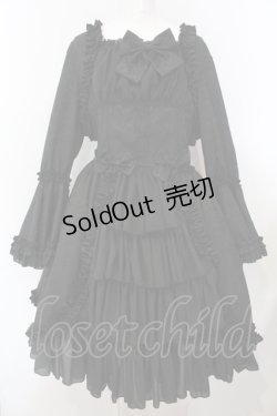 画像1: Henrietta Romantic Salon / Antique Victorian Dollワンピース  クロ O-25-02-28-1007-LO-OP-OW-OS