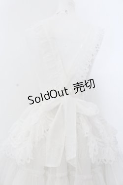 画像3: Wheat House / Wonderland Garden シフォンエプロン  シロ O-25-02-28-1001-LO-SK-OW-OS