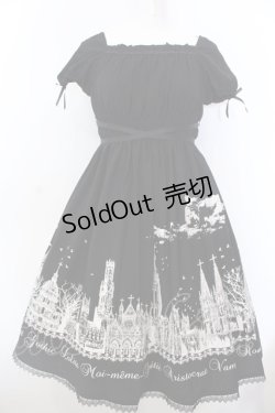 画像1: Moi-meme-Moitie / サイレントムーンワンピース(ミニ丈)  ブラック×ホワイト O-25-02-28-1009-MO-OP-OW-OS