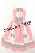 Angelic Pretty / Waffle Heartジャンパースカート（2022年）  アカ O-25-02-28-1012-AP-OP-OW-OS