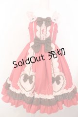 Angelic Pretty / Waffle Heartジャンパースカート（2022年）  アカ O-25-02-28-1012-AP-OP-OW-OS