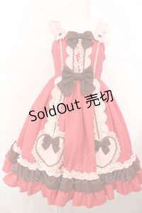 Angelic Pretty / Waffle Heartジャンパースカート（2022年）  アカ O-25-02-28-1012-AP-OP-OW-OS
