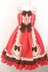 画像1: Angelic Pretty / Waffle Heartジャンパースカート（2022年）  アカ O-25-02-28-1012-AP-OP-OW-OS (1)
