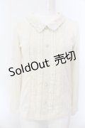 axes femme / 襟付ブラウスデザインプルオーバー M キナリ O-25-02-28-1014-AX-TO-OW-OS