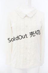 axes femme / 襟付ブラウスデザインプルオーバー M キナリ O-25-02-28-1014-AX-TO-OW-OS