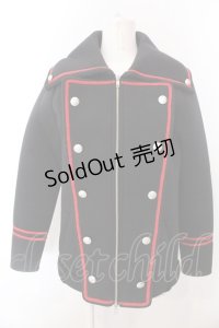 Deorart / ブレード配色ナポレオンジャケット M ブラック×レッド O-25-02-28-1015-PU-JA-OW-OS
