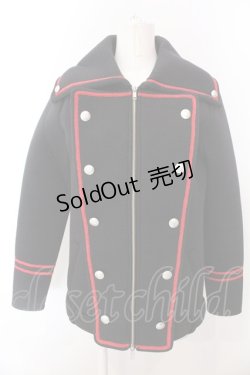 画像1: Deorart / ブレード配色ナポレオンジャケット M ブラック×レッド O-25-02-28-1015-PU-JA-OW-OS