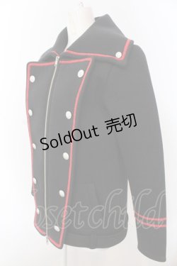 画像2: Deorart / ブレード配色ナポレオンジャケット M ブラック×レッド O-25-02-28-1015-PU-JA-OW-OS