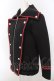 画像2: Deorart / ブレード配色ナポレオンジャケット M ブラック×レッド O-25-02-28-1015-PU-JA-OW-OS (2)