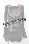 ICHIOKU / メッシュレイヤードオフショルトップス  ブラック O-25-02-28-1016-PU-TO-OW-OS