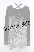 ALGONQUINS / キャッスルptカットソー F ブラック O-25-02-28-1029-AL-TO-OW-OS