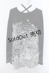 ALGONQUINS / キャッスルptカットソー F ブラック O-25-02-28-1029-AL-TO-OW-OS