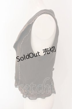 画像3: axes femme / 裾刺繍ベスト M ブラウン O-25-02-28-059-AX-TO-OW-OS