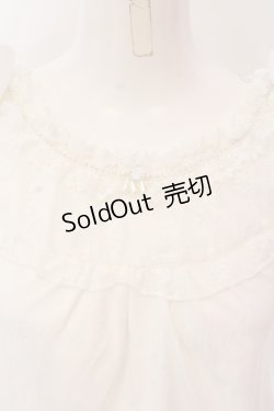 画像2: axes femme / 肩リボンロングインナー F シロ O-25-02-28-060-AX-TO-OW-OS