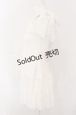 画像3: axes femme / 肩リボンロングインナー F シロ O-25-02-28-060-AX-TO-OW-OS